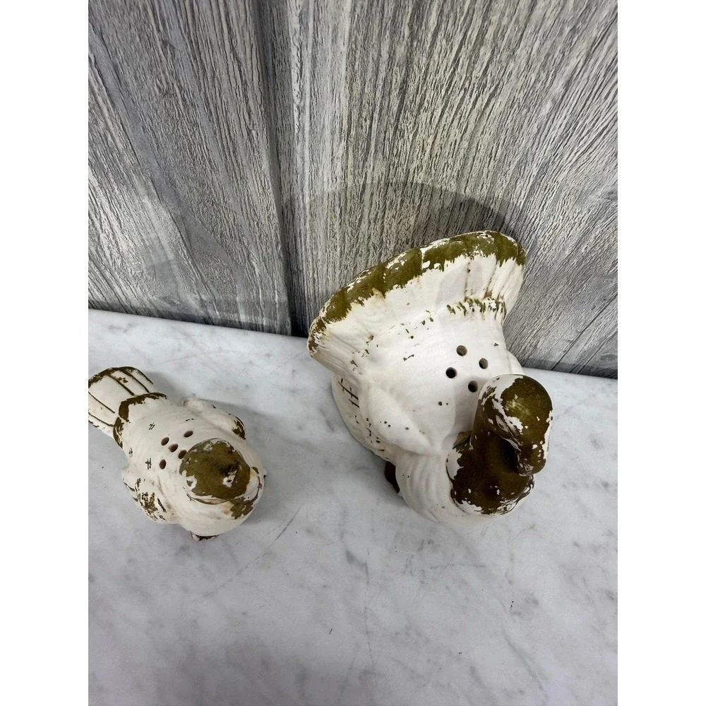 Vintage Lefton Turkey Salt and Pepper Shakers Set 1241 Japan Thanksgiving Decor